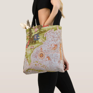 Tote Bag Carte de la Floride et des Antilles