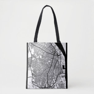 Tote Bag Carte de la ville de Barranquilla Colombie
