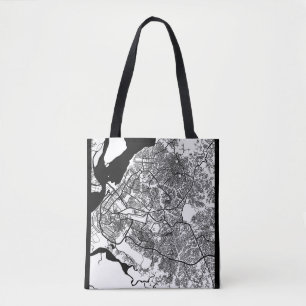 Tote Bag Carte de la ville de Douala Cameroun