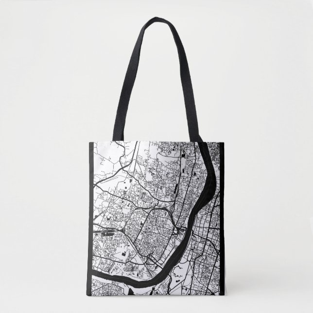 Tote Bag Carte de la ville de Howrah Bengale occidental (Devant)
