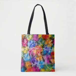 Tote Bag Carte de la ville de Kananga en République démocra