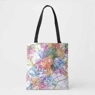 Tote Bag Carte de la ville de Madrid