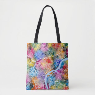 Tote Bag Carte de la ville de Philadelphie USA