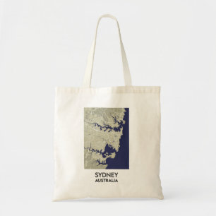 Tote Bag Carte de la ville de Sydney Australie
