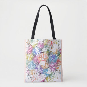 Tote Bag Carte de la ville de Vadodara Gujarat