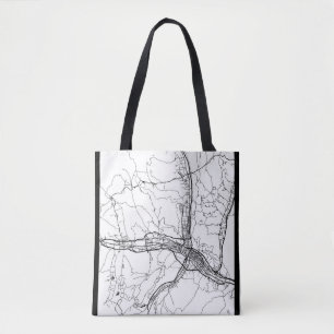 Tote Bag Carte de la ville de Xining Chine