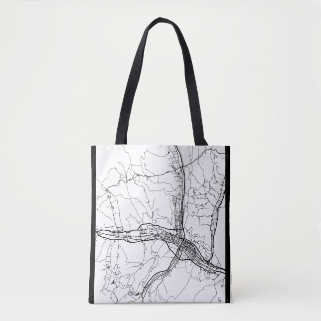 Tote Bag Carte de la ville de Xining Chine (Devant)
