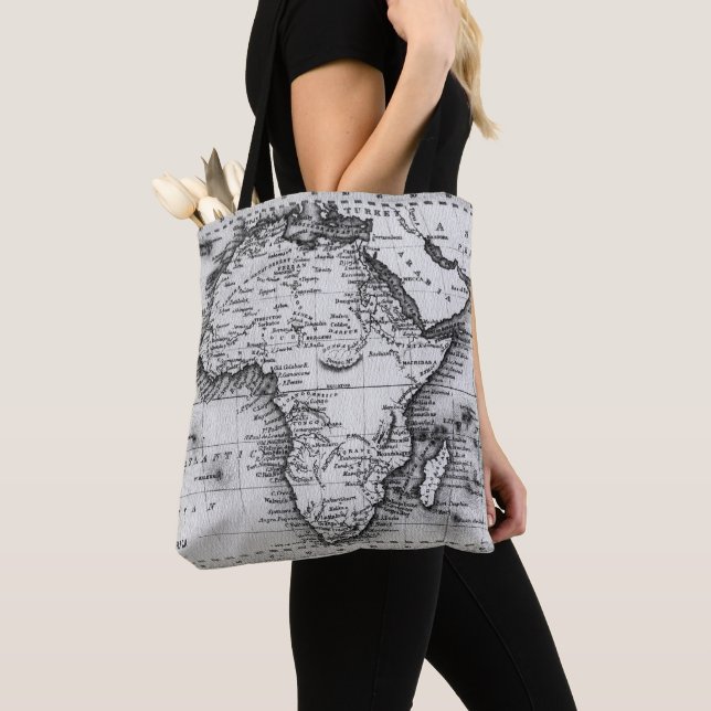 Tote Bag Carte de l'Afrique | gravée par Thomas Stirling (De près)