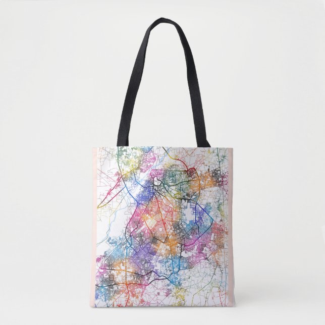 Tote Bag Carte de Lahore Pakistan (Devant)