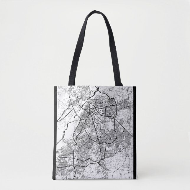 Tote Bag Carte de Lahore Pakistan (Devant)