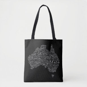 Tote Bag Carte de l'argot australien