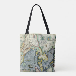 Tote Bag Carte de l'Asie du Sud-Est antique par Mercator / 