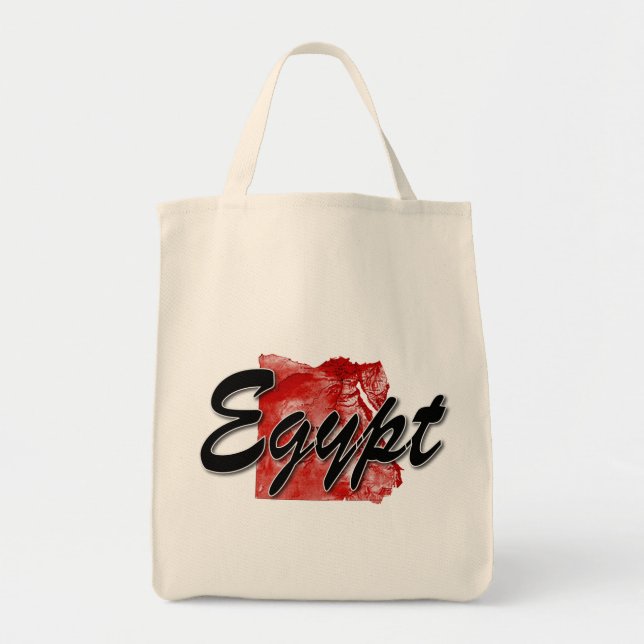 Tote Bag Carte de l'Égypte (Devant)