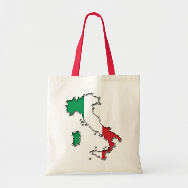 Tote Bag Carte de l'Italie (Devant)