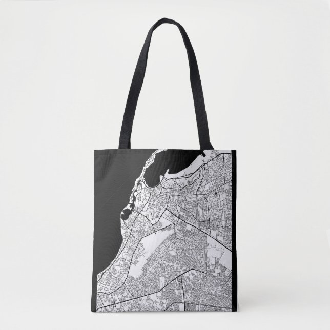 Tote Bag Carte de Luanda Angola (Devant)