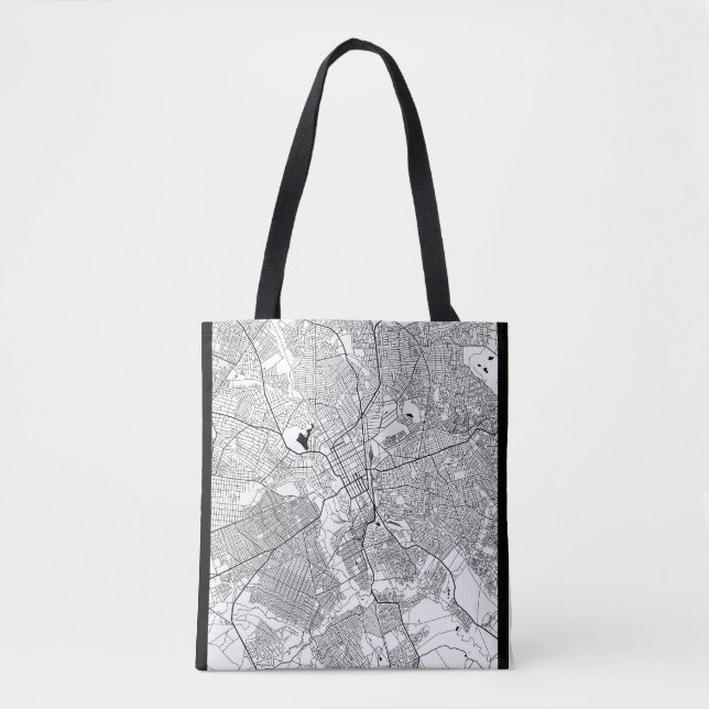 Tote Bag Carte de Lubumbashi RD Congo (Devant)