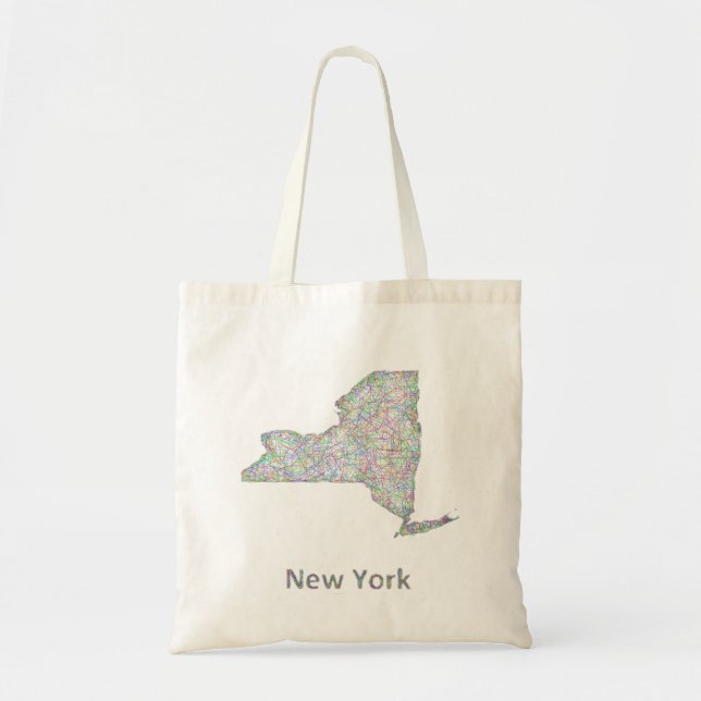 Tote Bag Carte de New York (Devant)