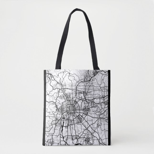 Tote Bag Carte de Pékin Chine (Devant)