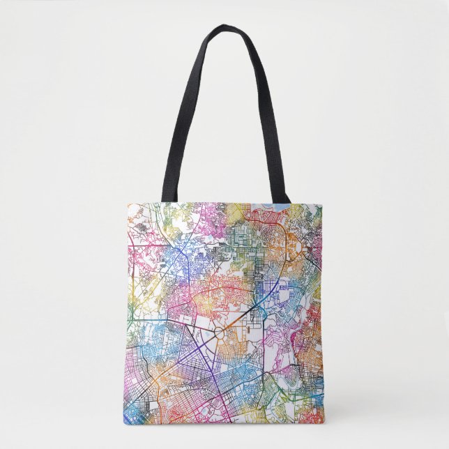 Tote Bag Carte de Quezon City Philippines (Devant)
