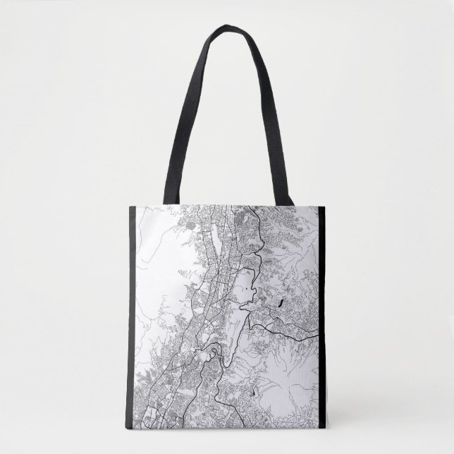 Tote Bag Carte de Quito Équateur (Devant)
