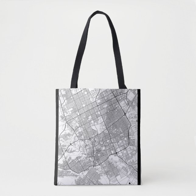 Tote Bag Carte de Riyad en Arabie saoudite (Devant)