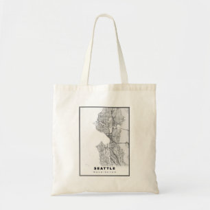 Tote Bag Carte de Seattle