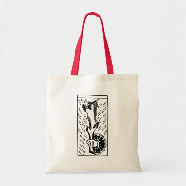 Tote Bag Carte de tarot : As de Rods (Devant)