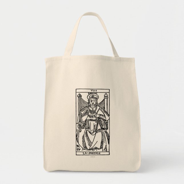 Tote Bag Carte de tarot : Justice (Devant)