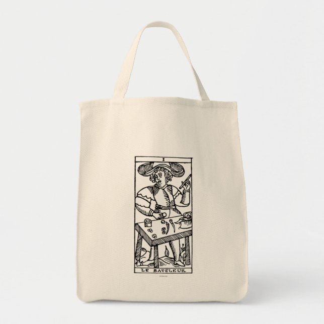 Tote Bag Carte de tarot : Le jongleur (Devant)