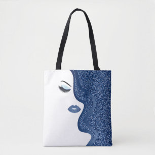 Tote Bag Carte de visite de maquilleur avec l'effet de