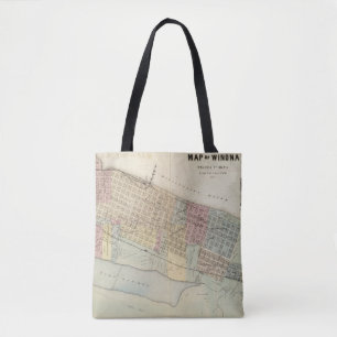 Tote Bag Carte de Winona, Minnesota
