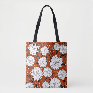 Tote Bag Carte d'invitation ou de mariage avec ba fleurie a