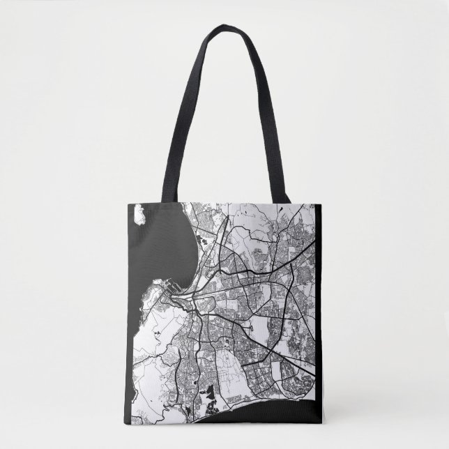 Tote Bag Carte du Cap Afrique du Sud (Devant)