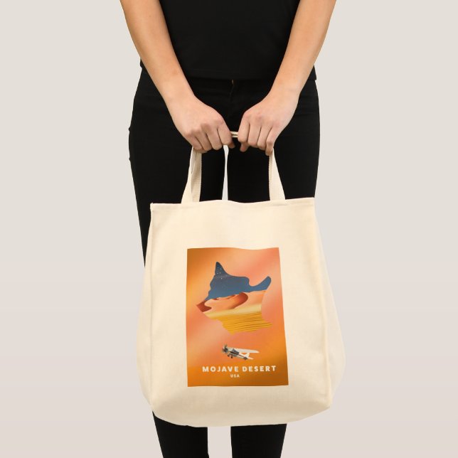 Tote Bag Carte du désert de Mojave États-Unis (Devant (produit))