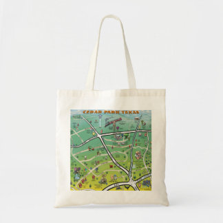 Tote Bag Carte du dessin animé Cedar Park Texas
