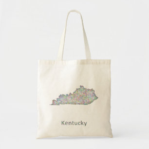 Tote Bag Carte du Kentucky