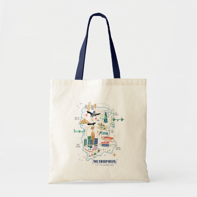 Tote Bag Carte du livre de Metropolis (Devant)