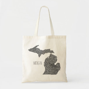 Tote Bag Carte du Michigan