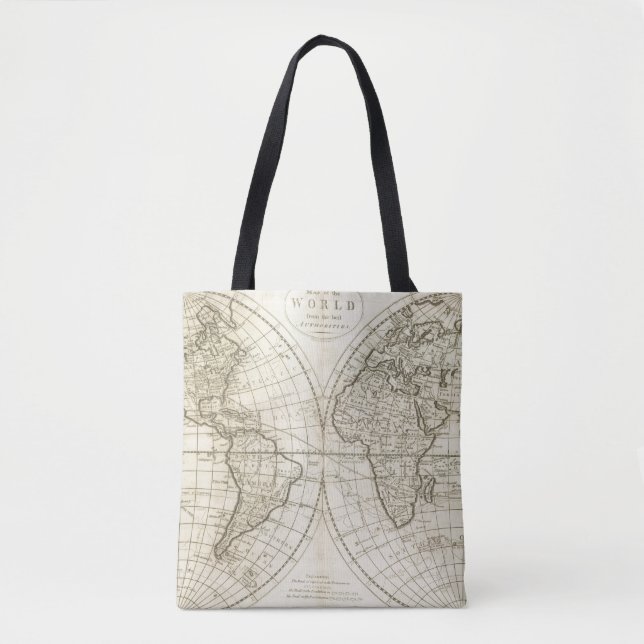 Tote Bag Carte du monde 2 (Devant)