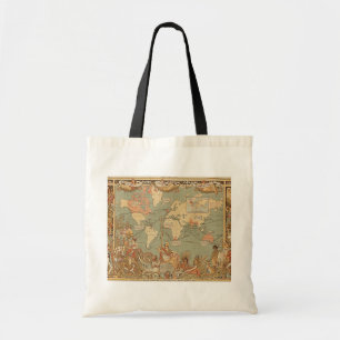 Tote Bag Carte du monde victorien Vintage de l'Empire brita