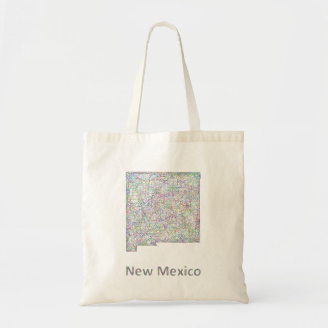 Tote Bag Carte du Nouveau Mexique (Devant)