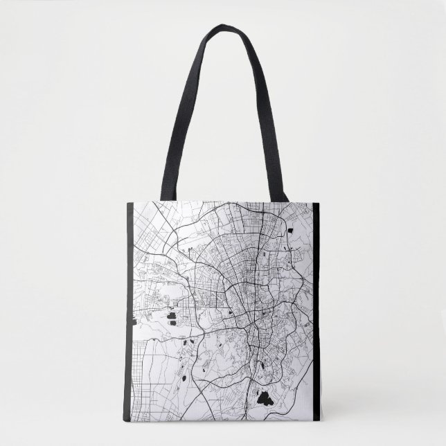 Tote Bag Carte d'Ürümqi Chine (Devant)