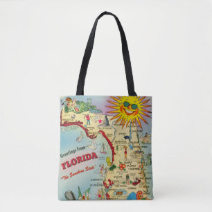 Tote Bag Carte Floride
