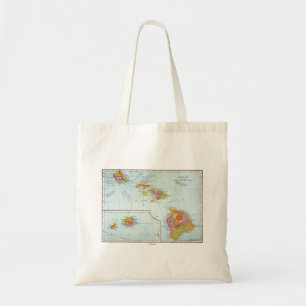 Tote Bag Carte : Hawaï, 1905