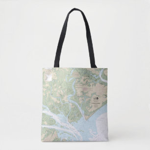 Tote Bag Carte marine du détroit de Sainte-Hélène 11517