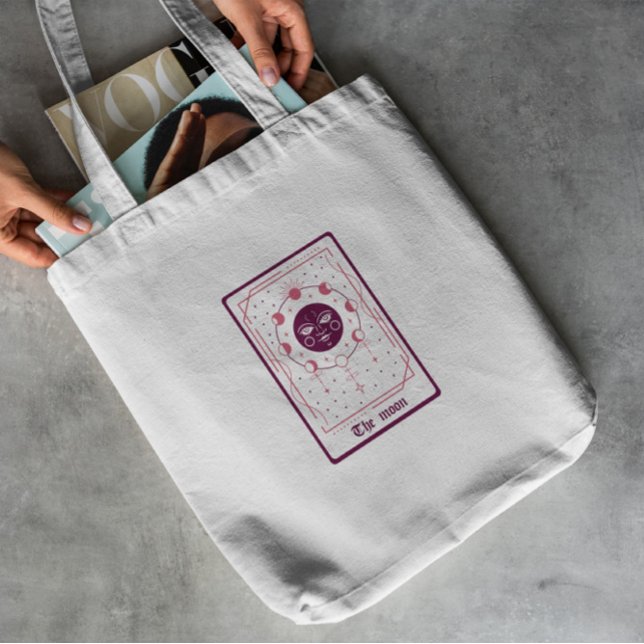 Tote Bag Carte Moon Tarot (Créateur téléchargé)