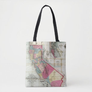Tote Bag Carte officielle de l'état de la Californie