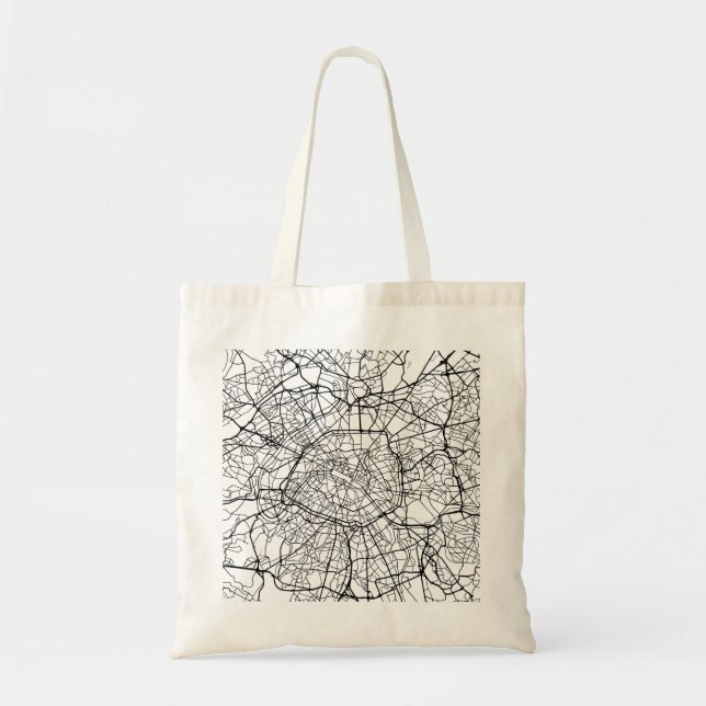Tote Bag Carte Paris France (Devant)