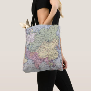 Tote Bag Carte politique Asie