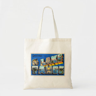 Tote Bag Carte postale aux grandes lettres CA du lac Tahoe 